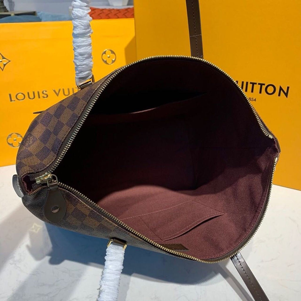 Louis Vuitton Iena MM Bag 34cm Damier Ebene Canvas Fall/Winter Collection N41013 Brown