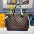 Louis Vuitton Neverfull GM Bag 40cm Damier Ebene Canvas Fall/Winter Collection N41357, Red