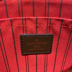 Louis Vuitton Neverfull GM Bag 40cm Damier Ebene Canvas Fall/Winter Collection N41357, Red