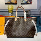 Louis Vuitton Neverfull GM Bag 40cm Monogram Canvas Fall/Winter Collection M40991, Brown/Red