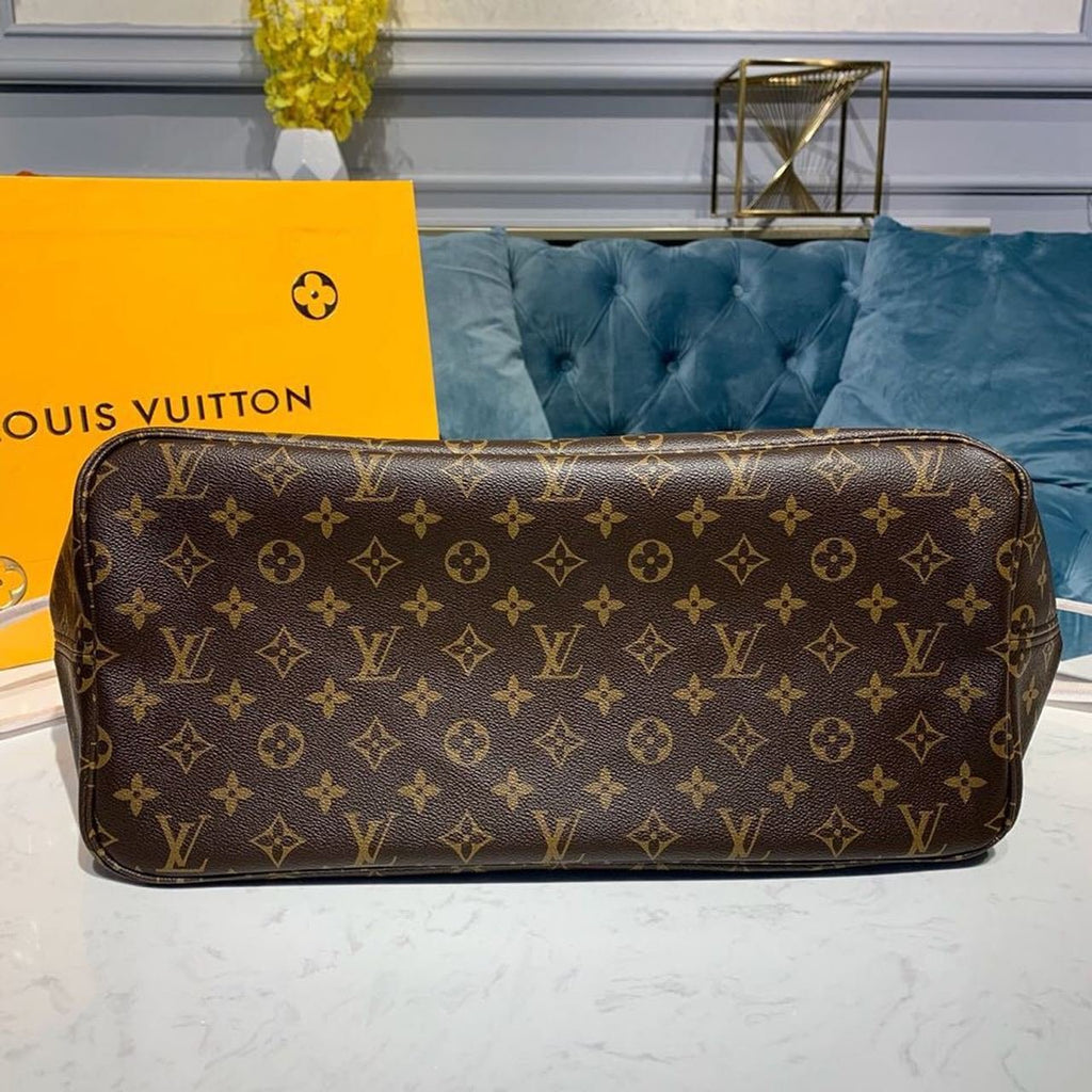 Louis Vuitton Neverfull GM Bag 40cm Monogram Canvas Fall/Winter Collection M40991, Brown/Red