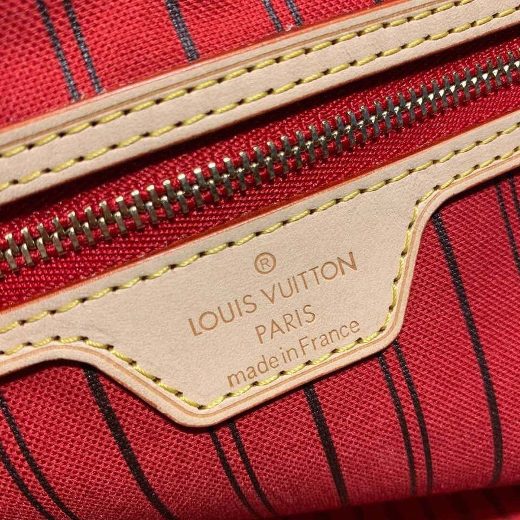 Louis Vuitton Neverfull GM Bag 40cm Monogram Canvas Fall/Winter Collection M40991, Brown/Red