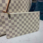 Louis Vuitton Neverfull GM Bag 40cm Damier Azur Canvas Fall/Winter Collection N41360, Beige