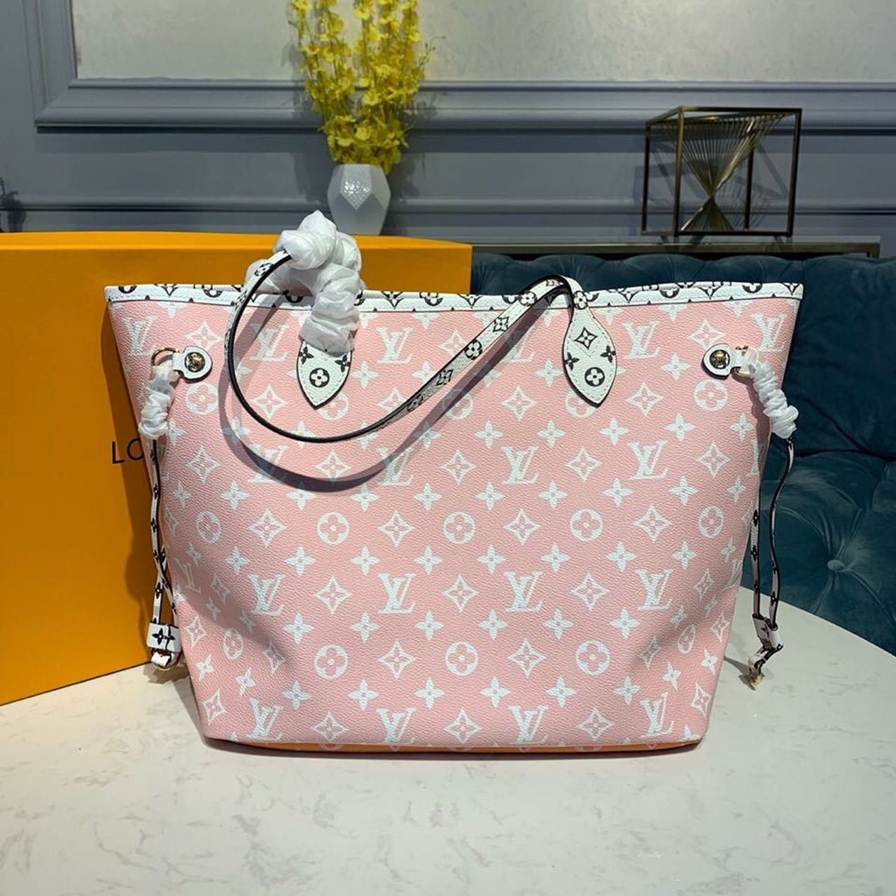 Louis Vuitton Neverfull MM 32cm Monogram Geant Canvas Spring/Summer Collection M44567, Rouge