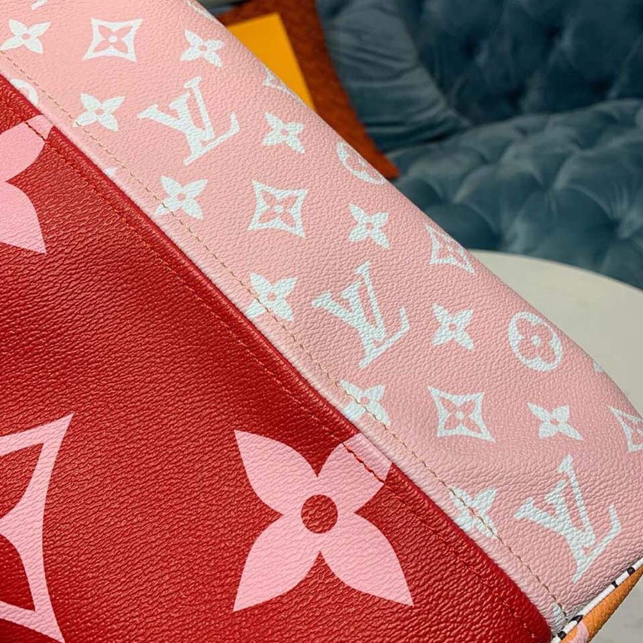 Louis Vuitton Neverfull MM 32cm Monogram Geant Canvas Spring/Summer Collection M44567, Rouge