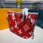 Louis Vuitton Neverfull MM 32cm Monogram Geant Canvas Spring/Summer Collection M44567, Rouge