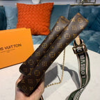 Louis Vuitton Multi Pochette Accessoires Bags Monogram Canvas Fall/Winter Collection M44813, Kaki/Beige