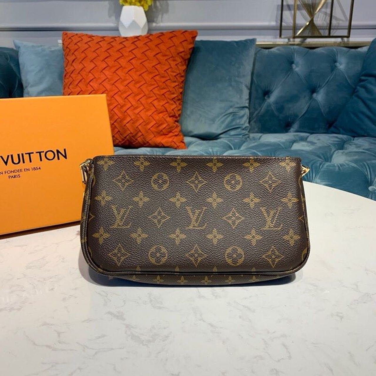 Louis Vuitton Multi Pochette Accessoires Bags Monogram Canvas Fall/Winter Collection M44813, Kaki