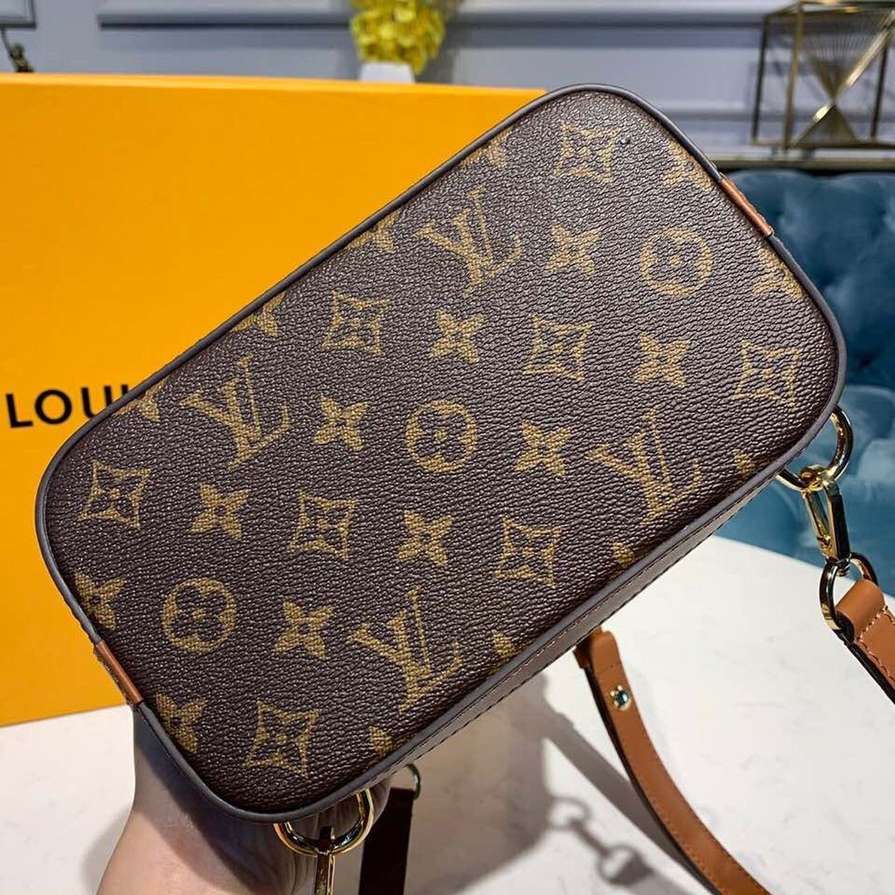 Louis Vuitton Dauphine Backpack 23cm Monogram Reverse Canvas Spring/Summer Collection M44827, Brown/Tan