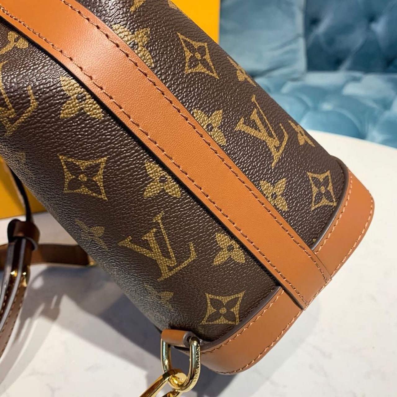 Louis Vuitton Dauphine Backpack 23cm Monogram Reverse Canvas Spring/Summer Collection M44827, Brown/Tan