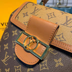 Louis Vuitton Dauphine Backpack 23cm Monogram Reverse Canvas Spring/Summer Collection M44827, Brown/Tan