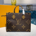 Louis Vuitton OnTheGo Bag 34cm Monogram Giant/Monogram Reverse Canvas Spring/Summer Collection M44577, Brown/Tan