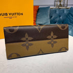 Louis Vuitton OnTheGo Bag 34cm Monogram Giant/Monogram Reverse Canvas Spring/Summer Collection M44577, Brown/Tan