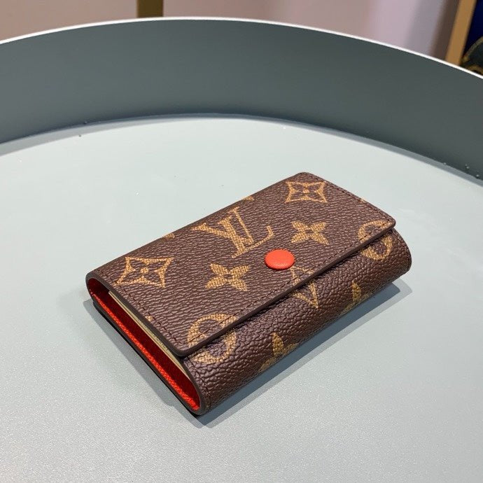 Louis Vuitton 6 Key Holder Monogram 10cm Orange