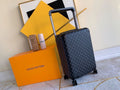 Louis Vuitton Horizon 55 Luggage Trolley Monogram Eclipse Canvas Spring/Summer Collection M23002, Black