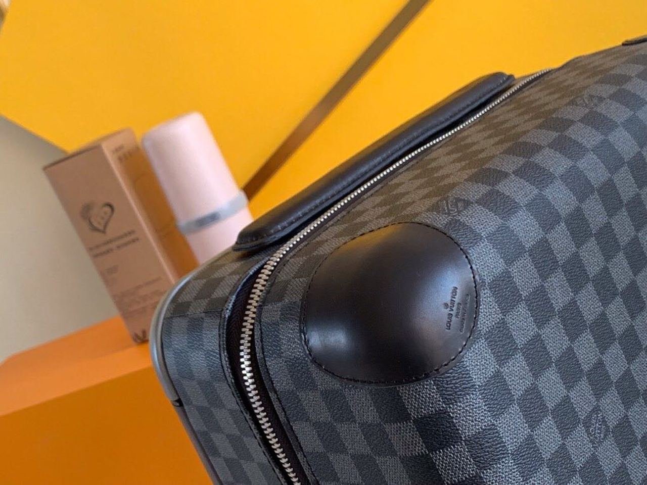 Louis Vuitton Horizon 55 Luggage Trolley Damier Graphite Canvas Spring/Summer Collection N23209, Black
