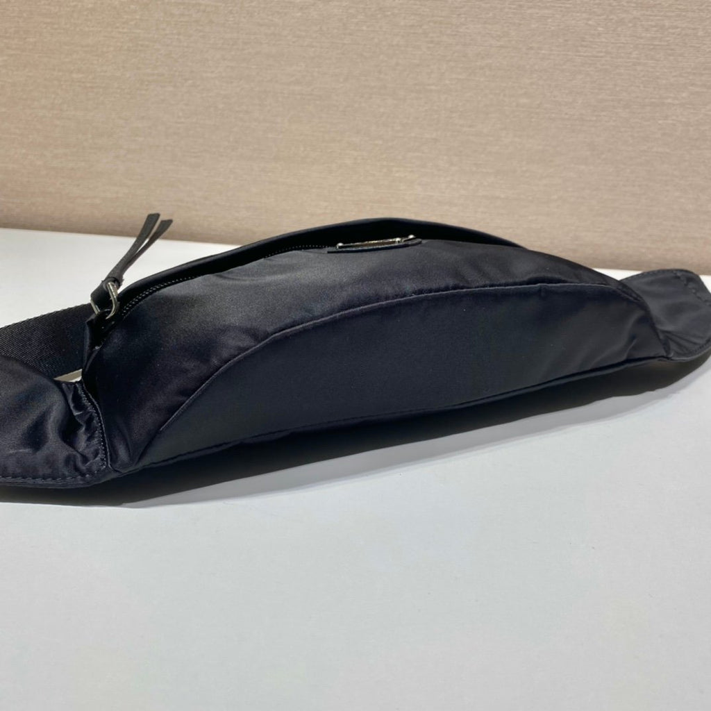 Prada Re-Nylon And Saffiano Belt Bag Black For Women, Women’s Bags 10.2in/26cm