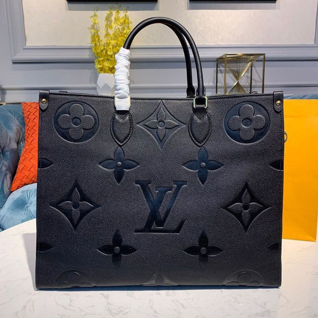 Louis Vuitton OnTheGo Bag 42cm Monogram Empreinte Canvas Spring/Summer Collection M44570 Black