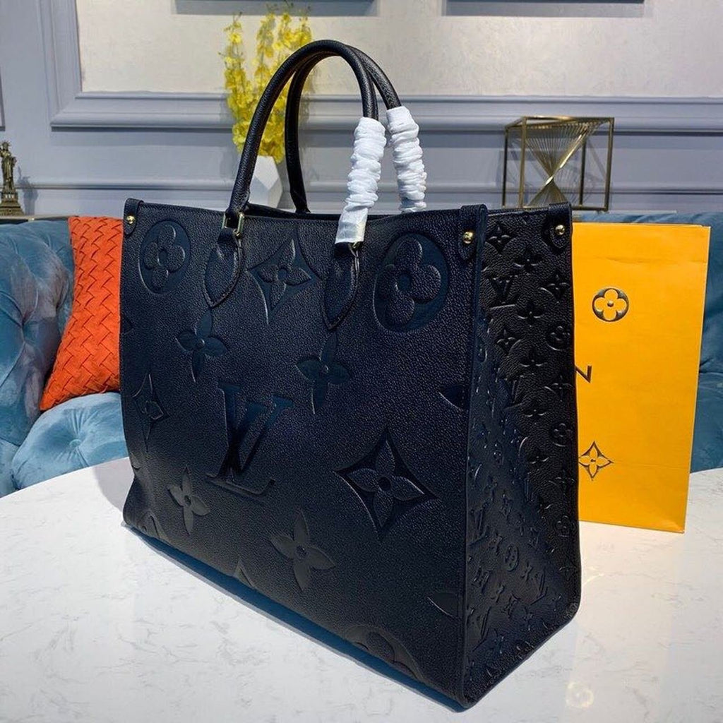 Louis Vuitton OnTheGo Bag 42cm Monogram Empreinte Canvas Spring/Summer Collection M44570 Black