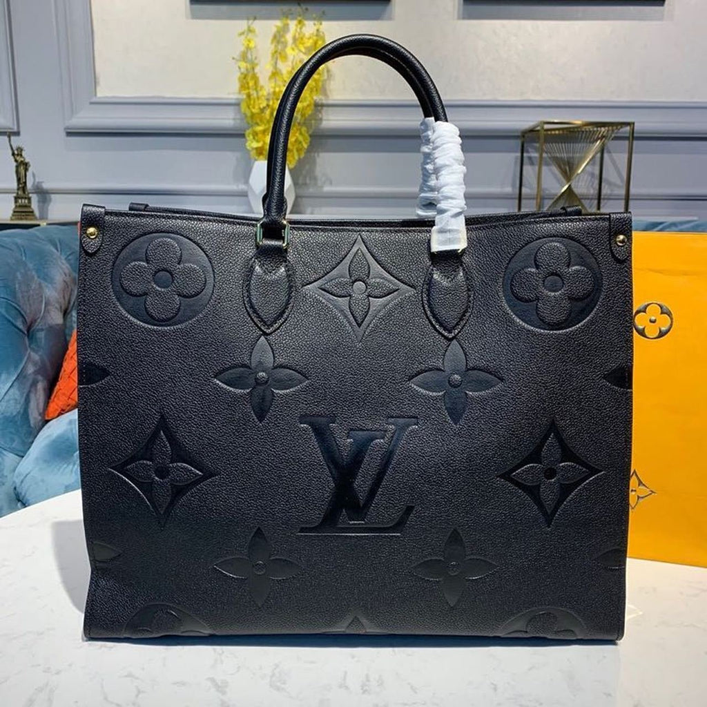 Louis Vuitton OnTheGo Bag 42cm Monogram Empreinte Canvas Spring/Summer Collection M44570 Black