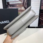 Chanel Trendy CC Maxi Top Handle Bag 25cm Lambskin Leather Fall/Winter Act 1 Collection Grey
