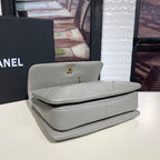 Chanel Trendy CC Maxi Top Handle Bag 25cm Lambskin Leather Fall/Winter Act 1 Collection Grey