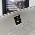 Chanel Trendy CC Maxi Top Handle Bag 25cm Lambskin Leather Fall/Winter Act 1 Collection Grey