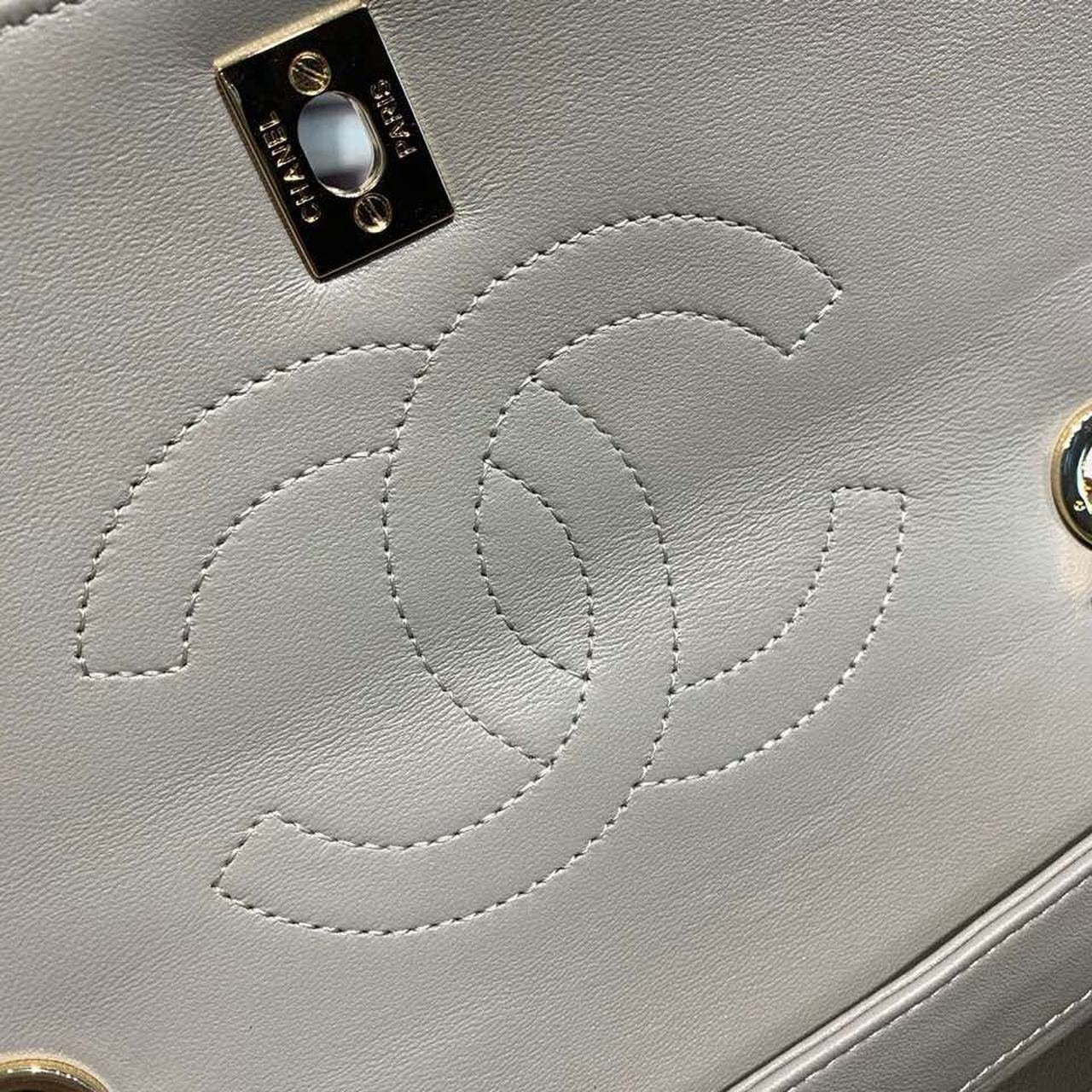 Chanel Trendy CC Maxi Top Handle Bag 25cm Lambskin Leather Fall/Winter Act 1 Collection Grey