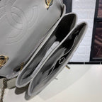 Chanel Trendy CC Maxi Top Handle Bag 25cm Lambskin Leather Fall/Winter Act 1 Collection Grey