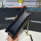 Chanel Quilted Boy Bag 25cm Caviar Leather Antique Gold Hardware Fall/Winter Act 1 Collection Black