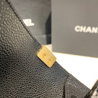 Chanel Quilted Boy Bag 25cm Caviar Leather Antique Gold Hardware Fall/Winter Act 1 Collection Black