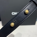 Chanel Quilted Boy Bag Caviar Leather Antique Gold Hardware Fall/Winter Act 1 Collection Black