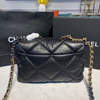 Chanel 19 Flap Bag 30cm Goatskin Leather Fall/Winter Act 1 Collection Black