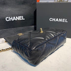 Chanel 19 Flap Bag 30cm Goatskin Leather Fall/Winter Act 1 Collection Black
