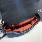 Chanel 19 Flap Bag 30cm Goatskin Leather Fall/Winter Act 1 Collection Black