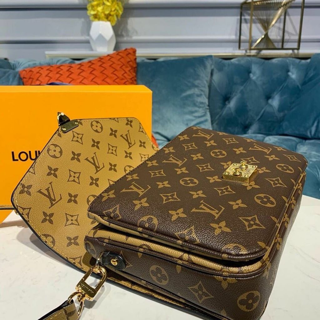Louis Vuitton Pochette Métis Bag Monogram Reverse Canvas Fall/Winter Collection 24 cm Brown