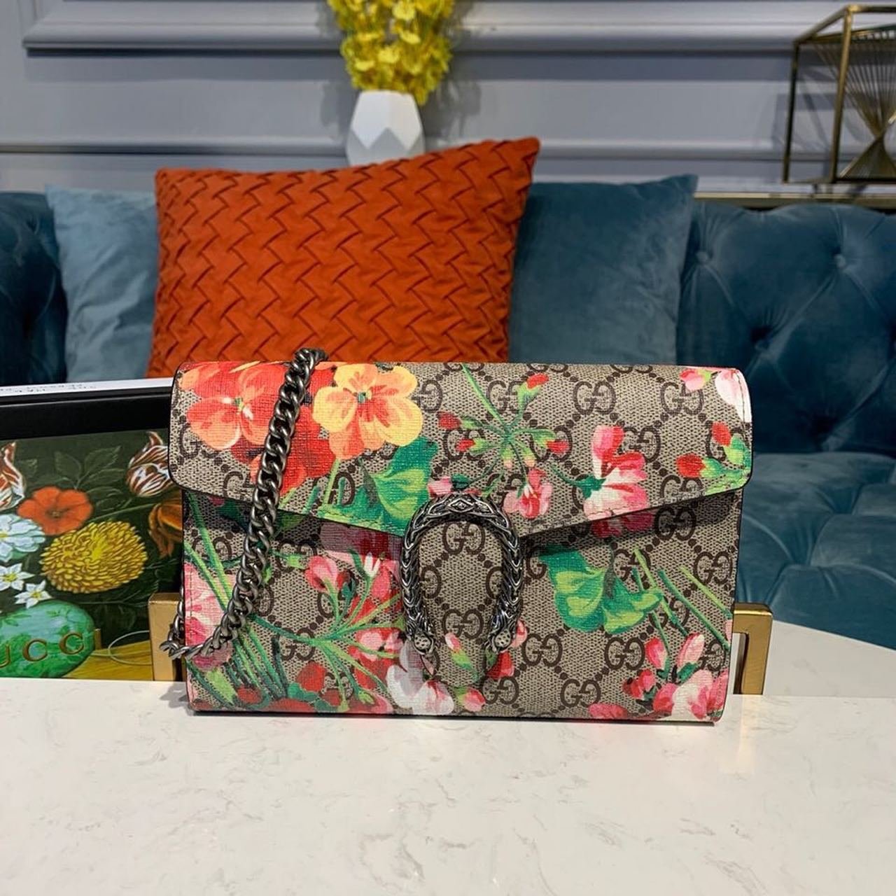 Gucci Floral WOC Dionysus Shoulder Bag Multicolor For Women 20cm/7.9in