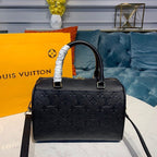Louis Vuitton Speedy Bandouliere Bag 25cm Monogram Empreinte Leather Spring/Summer Collection M42401, Black
