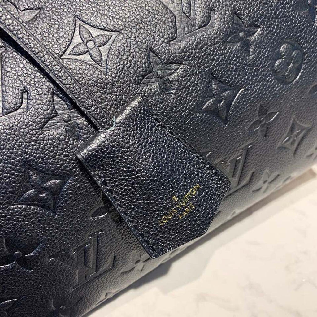 Louis Vuitton Speedy Bandouliere Bag 25cm Monogram Empreinte Leather Spring/Summer Collection M42401, Black