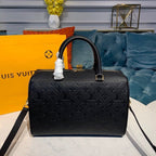 Louis Vuitton Speedy Bandouliere Bag 30cm Monogram Empreinte Leather Spring/Summer Collection M42406, Black