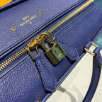 Louis Vuitton Speedy Bandouliere Bag 30cm Monogram Empreinte Leather Spring/Summer Collection M42406, Blue