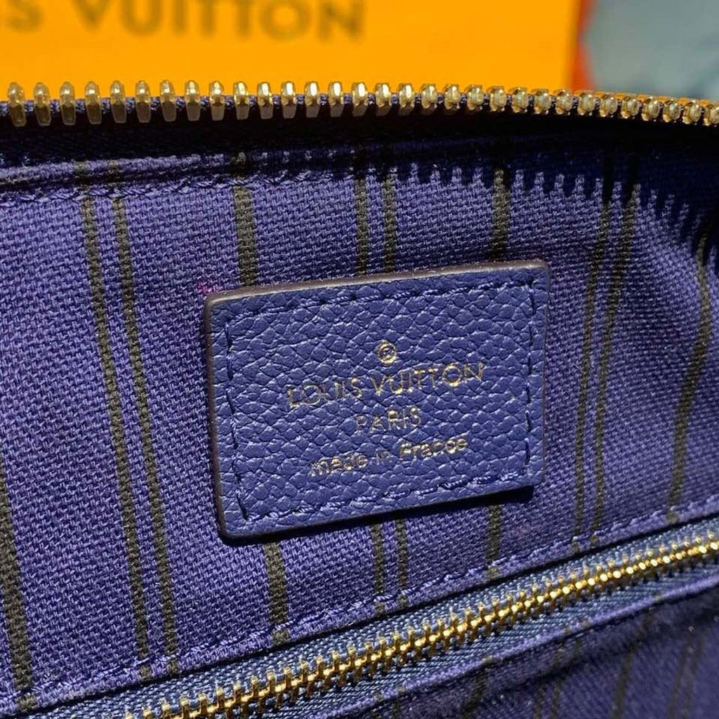 Louis Vuitton Speedy Bandouliere Bag 30cm Monogram Empreinte Leather Spring/Summer Collection M42406, Blue