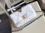 Chanel 19 Flap Bag 26cm Goatskin Leather Fall/Winter Act 1 Collection, White