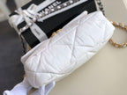 Chanel 19 Flap Bag 26cm Goatskin Leather Fall/Winter Act 1 Collection, White