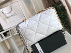 Chanel 19 Flap Bag 30cm Goatskin Leather Fall/Winter Act 1 Collection, White