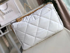 Chanel 19 Flap Bag Goatskin Leather Fall/Winter Act 1 Collection White