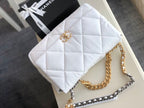 Chanel 19 Flap Bag Goatskin Leather Fall/Winter Act 1 Collection White