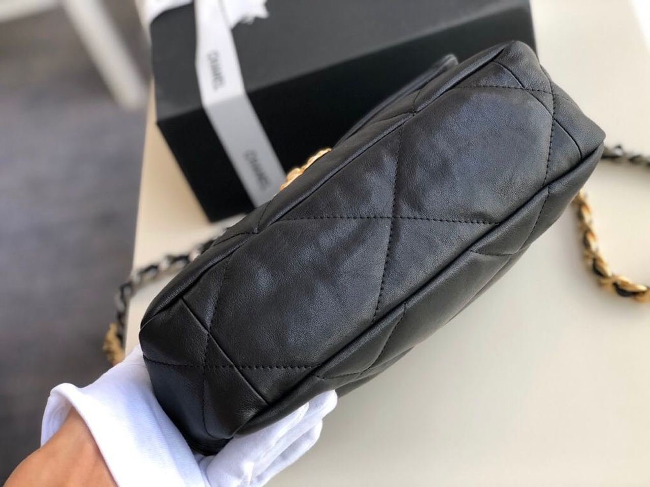 Chanel 19 Flap Bag 26cm Goatskin Leather Fall/Winter Act 1 Collection, Black