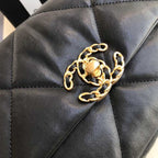 Chanel 19 Flap Bag 26cm Goatskin Leather Fall/Winter Act 1 Collection, Black