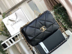 Chanel 19 Flap Bag 30cm Goatskin Leather Fall/Winter Act 1 Collection, Black